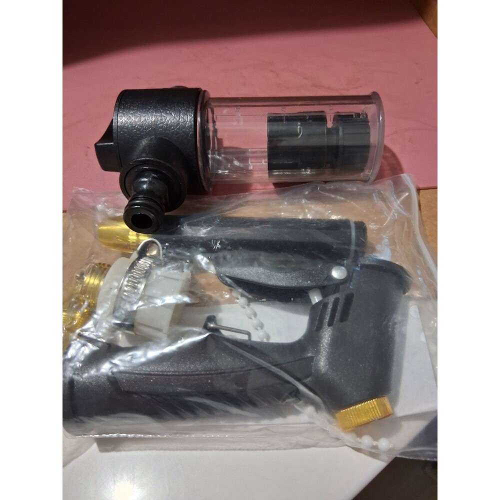 Pressure Washer Spray Gun w/ Foam Cannon, Brass Quick Connect, Inline Filter